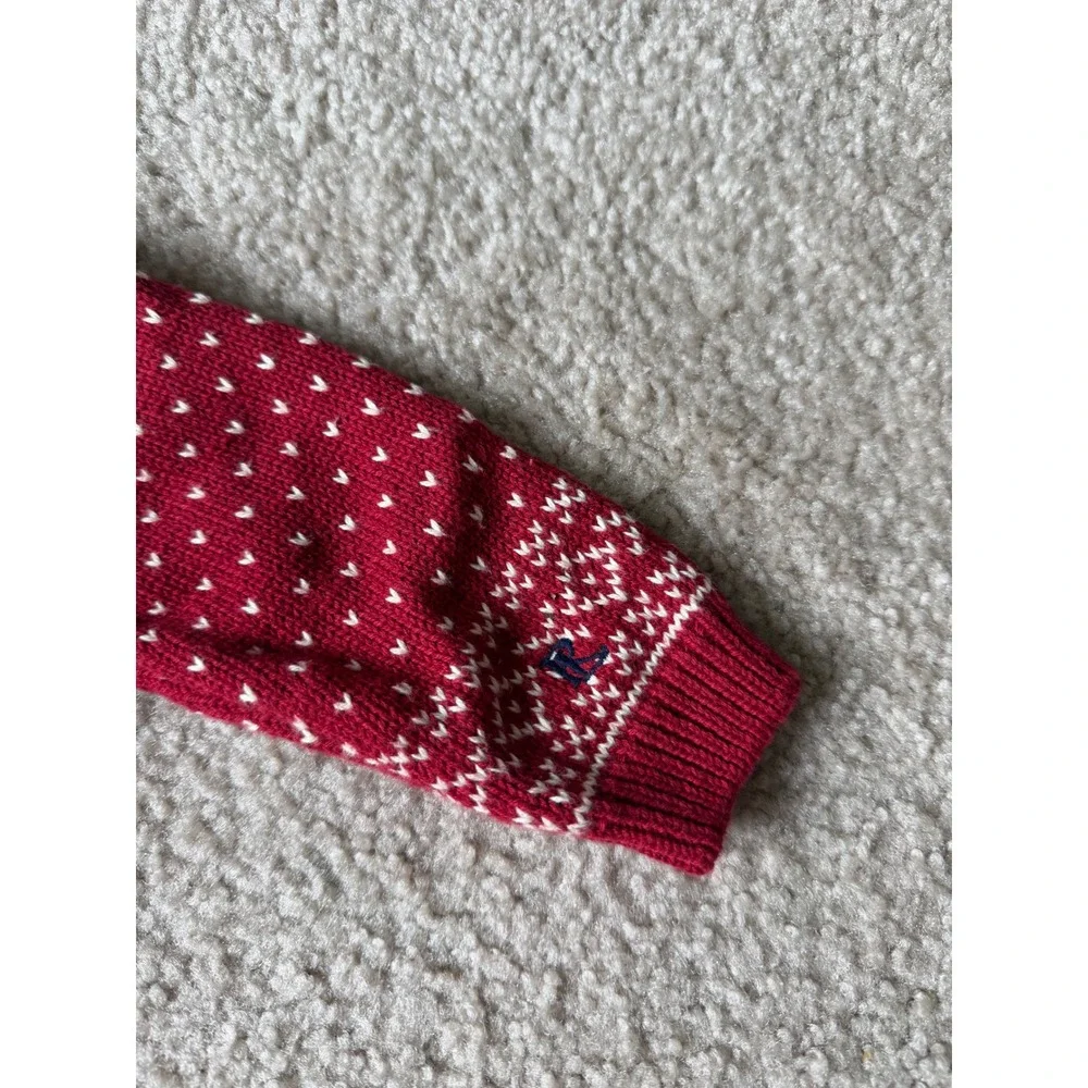 Ralph Lauren Baby‎ Fair Isle Footed Coverall Romper New Red 3-6M